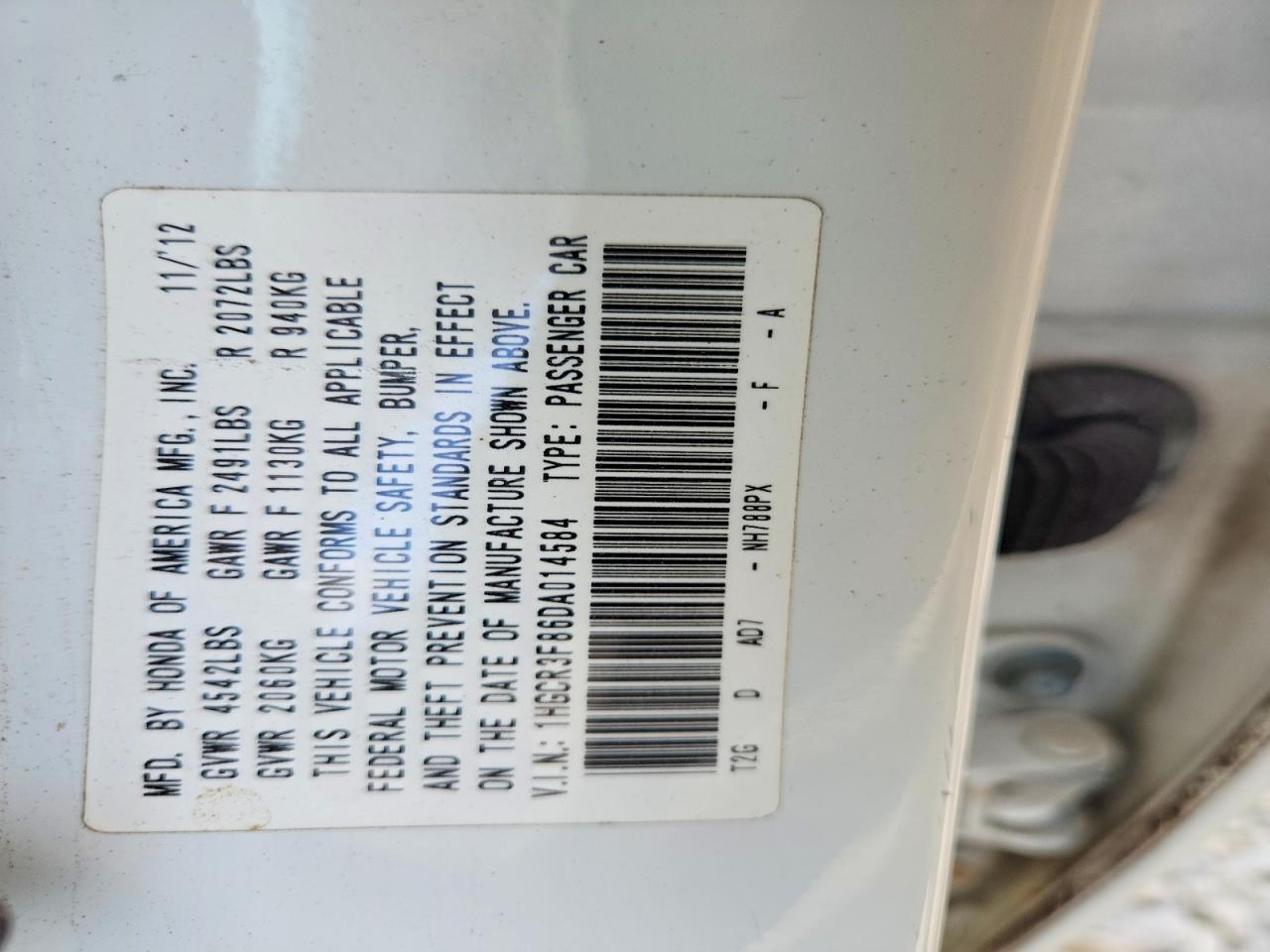 2013 Honda Accord exl