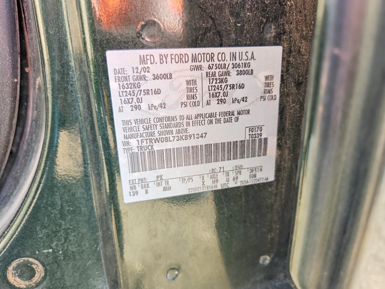 2003 Ford F150 Supercrew