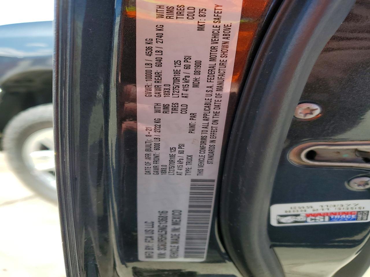 2022 Dodge RAM 2500 Tradesman