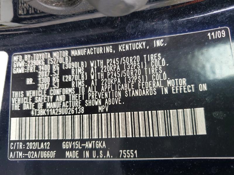 2009 Toyota Venza awd V6