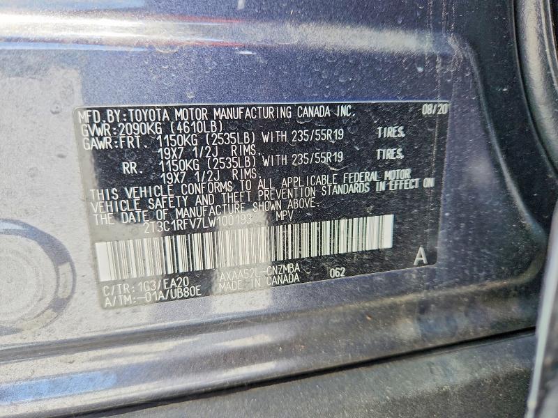 2020 Toyota Rav4 xle Premium