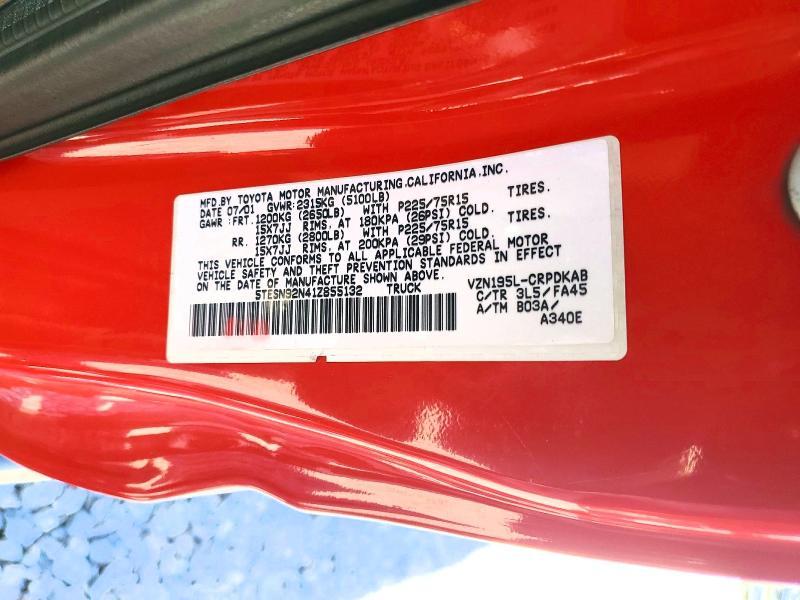 2001 Toyota Tacoma Prerunner V6