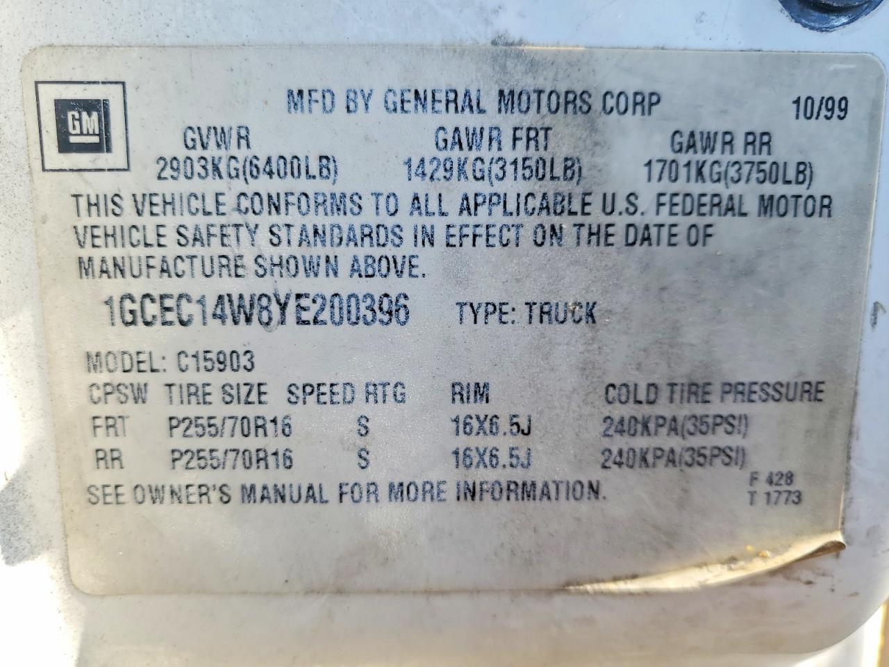 2000 Chevrolet Silverado C1500