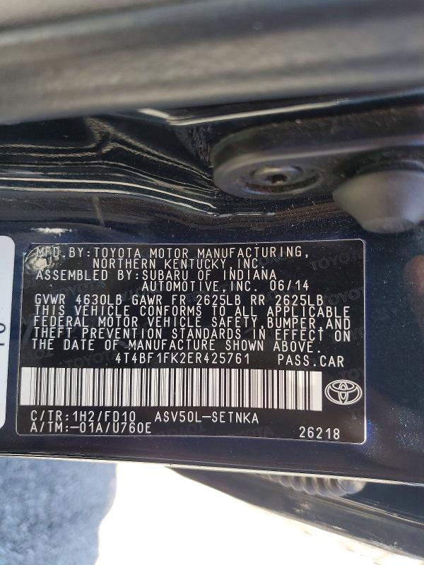 2014 Toyota Camry le