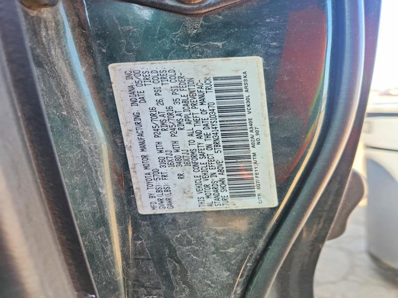 2000 Toyota Tundra Access cab SR5