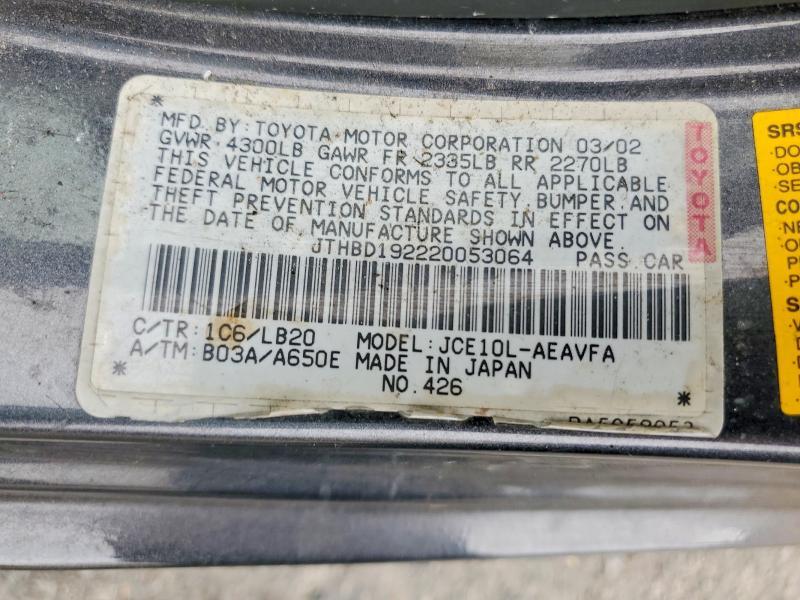 2002 Lexus Is 300 Base