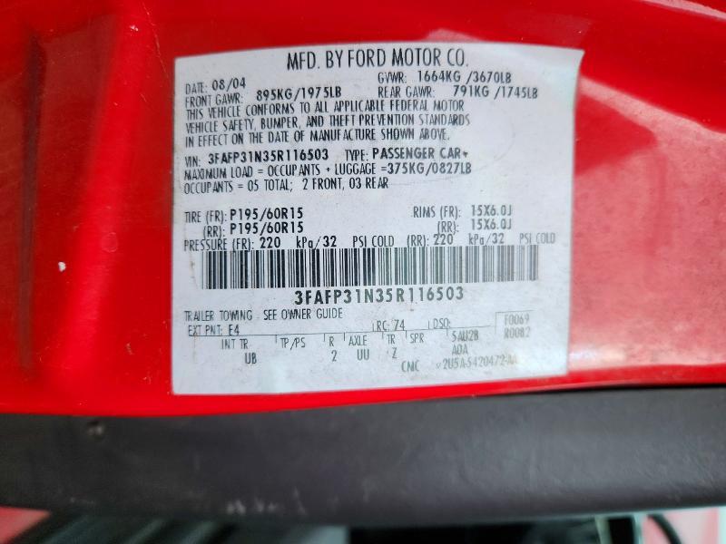2005 Ford Focus ZX3