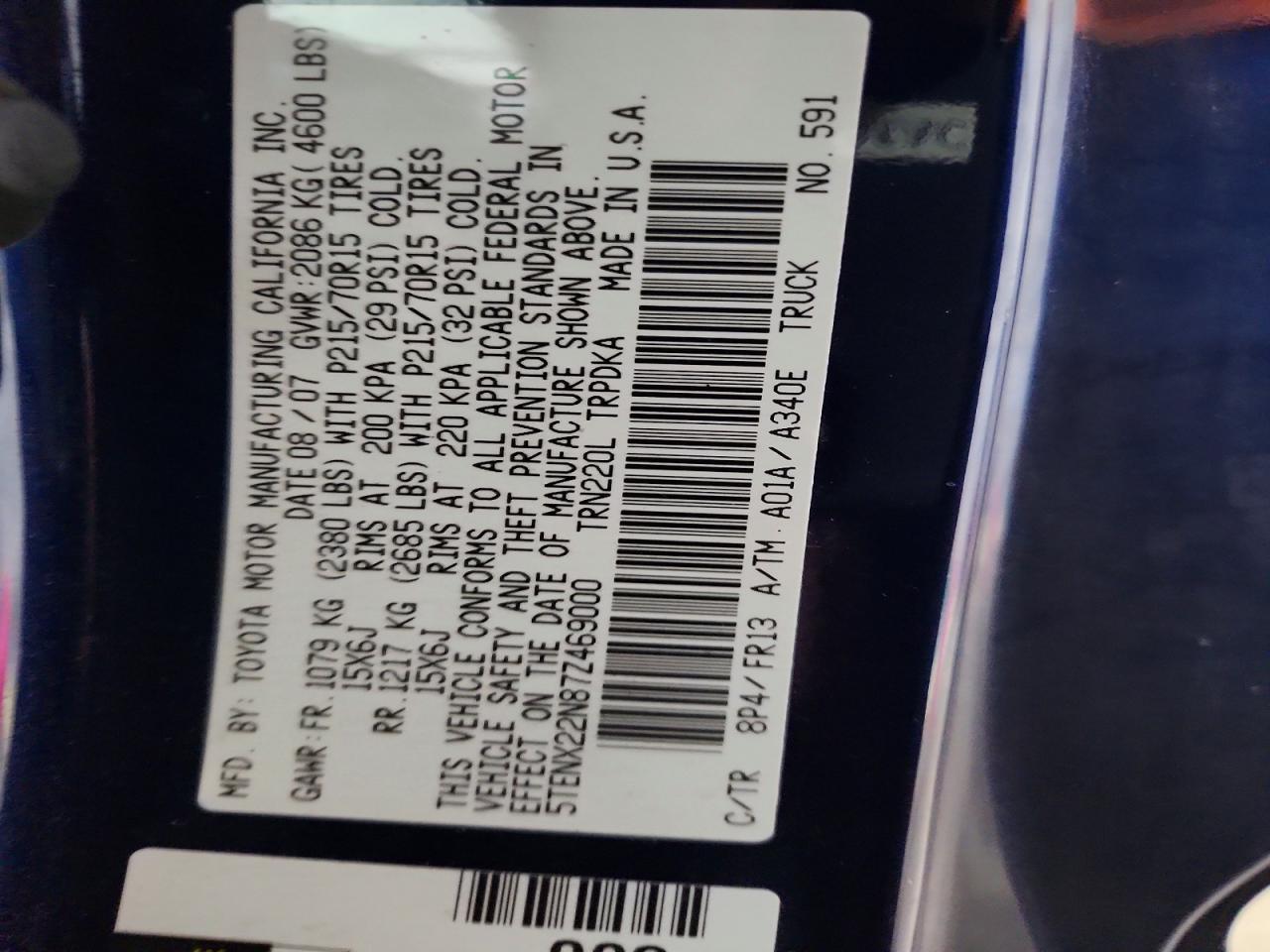 2007 Toyota Tacoma Base