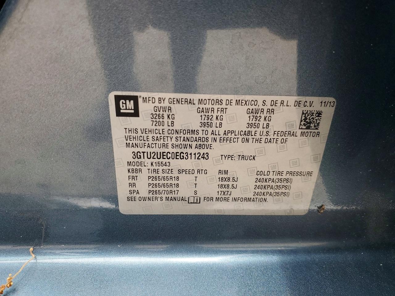 2014 GMC Sierra K1500 SLE