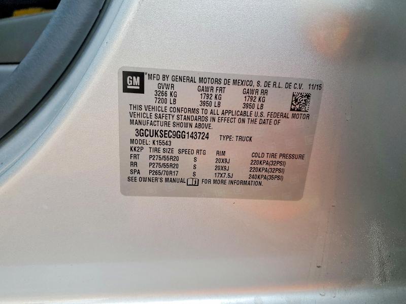 2016 Chevrolet Silverado K1500 LTZ