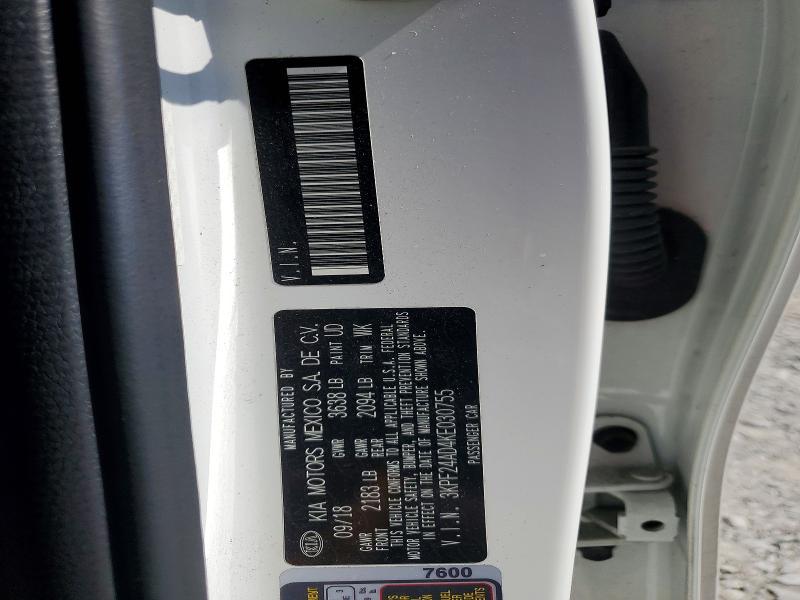 2019 KIA Forte fe