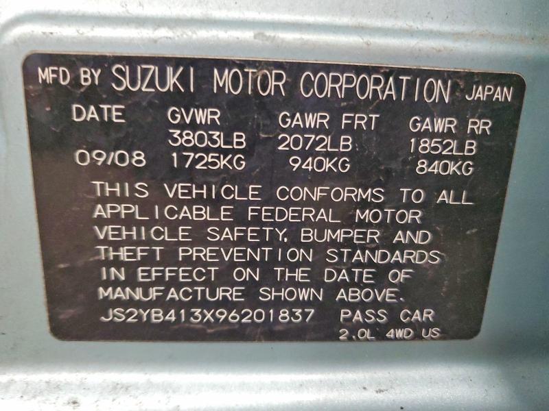 2009 Suzuki SX4 Technology