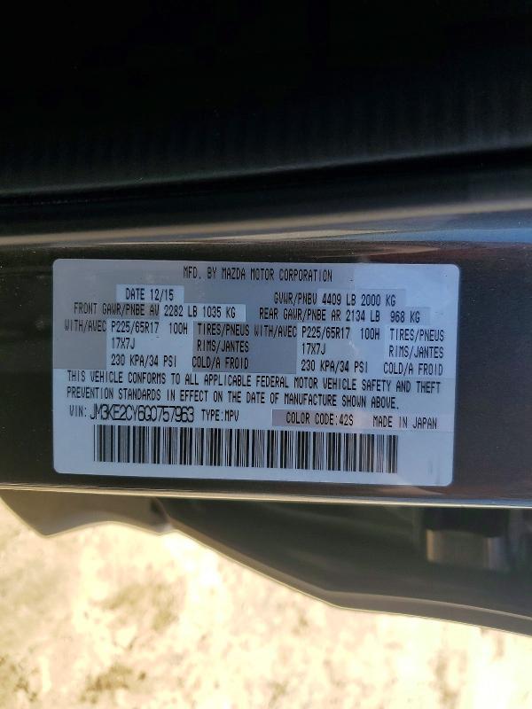 2016 Mazda Cx-5 Touring