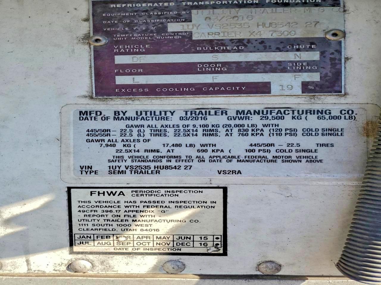 2017 Utility Trailer Trailers