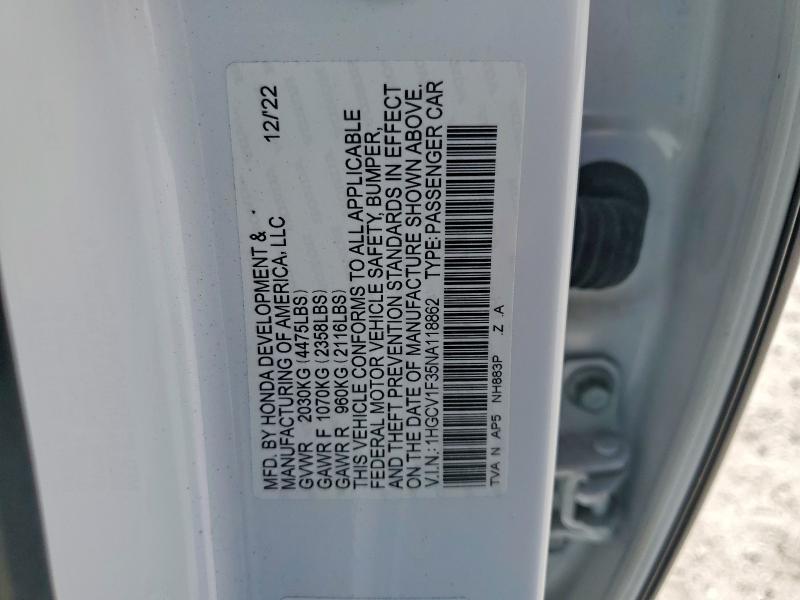 2022 Honda Accord Sport