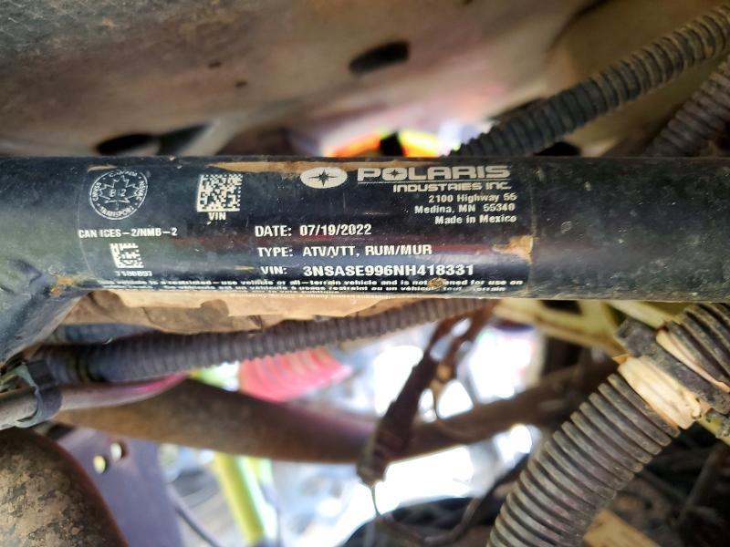 2022 Polaris RZR 1000 Utility Vehicle