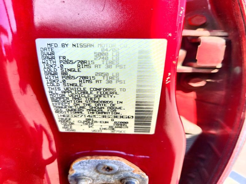 2002 Nissan Frontier XE-V6