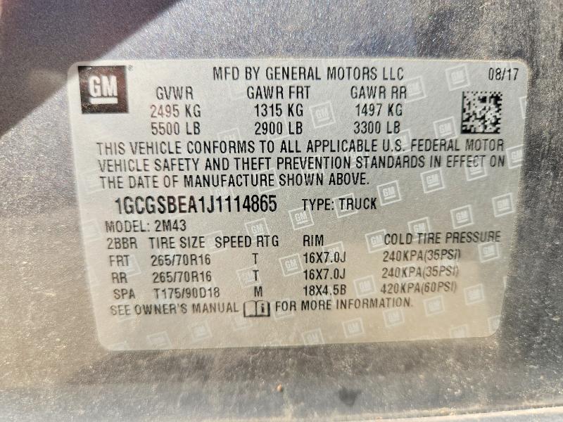 2018 Chevrolet Colorado