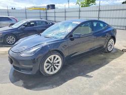 Tesla salvage cars for sale: 2022 Tesla Model 3
