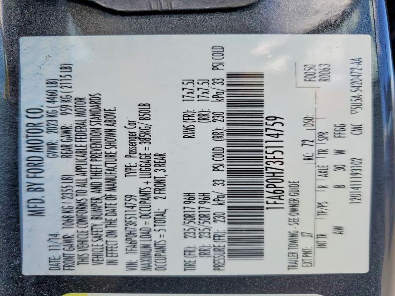2015 Ford Fusion se