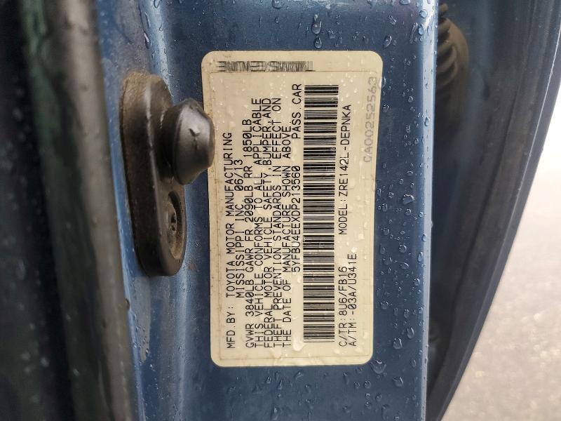 2013 Toyota Corolla le