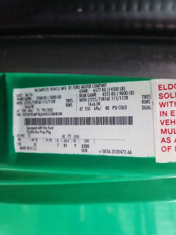 2017 Ford E450 Shuttle Bus