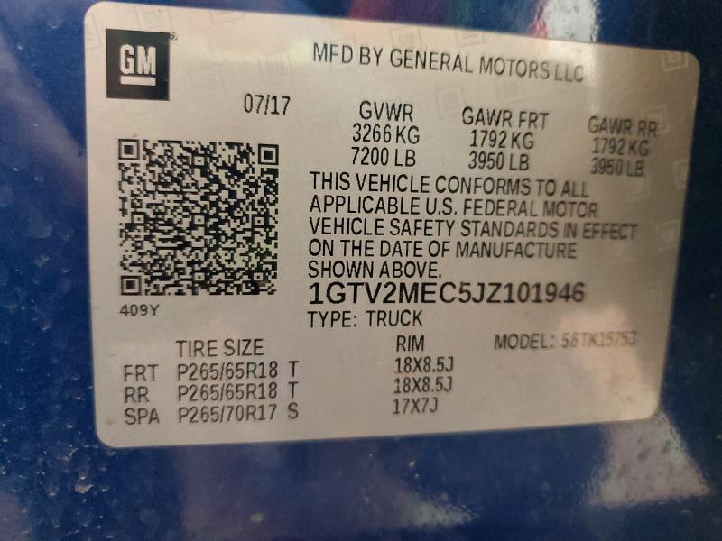 2018 GMC Sierra K1500 SLE