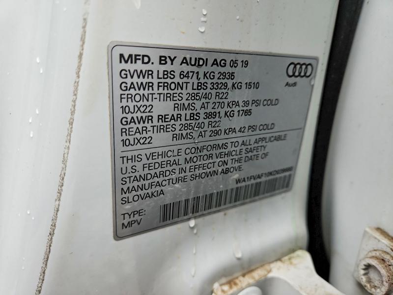 2019 Audi Q8 Prestige S-line