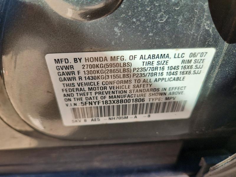 2008 Honda Pilot se