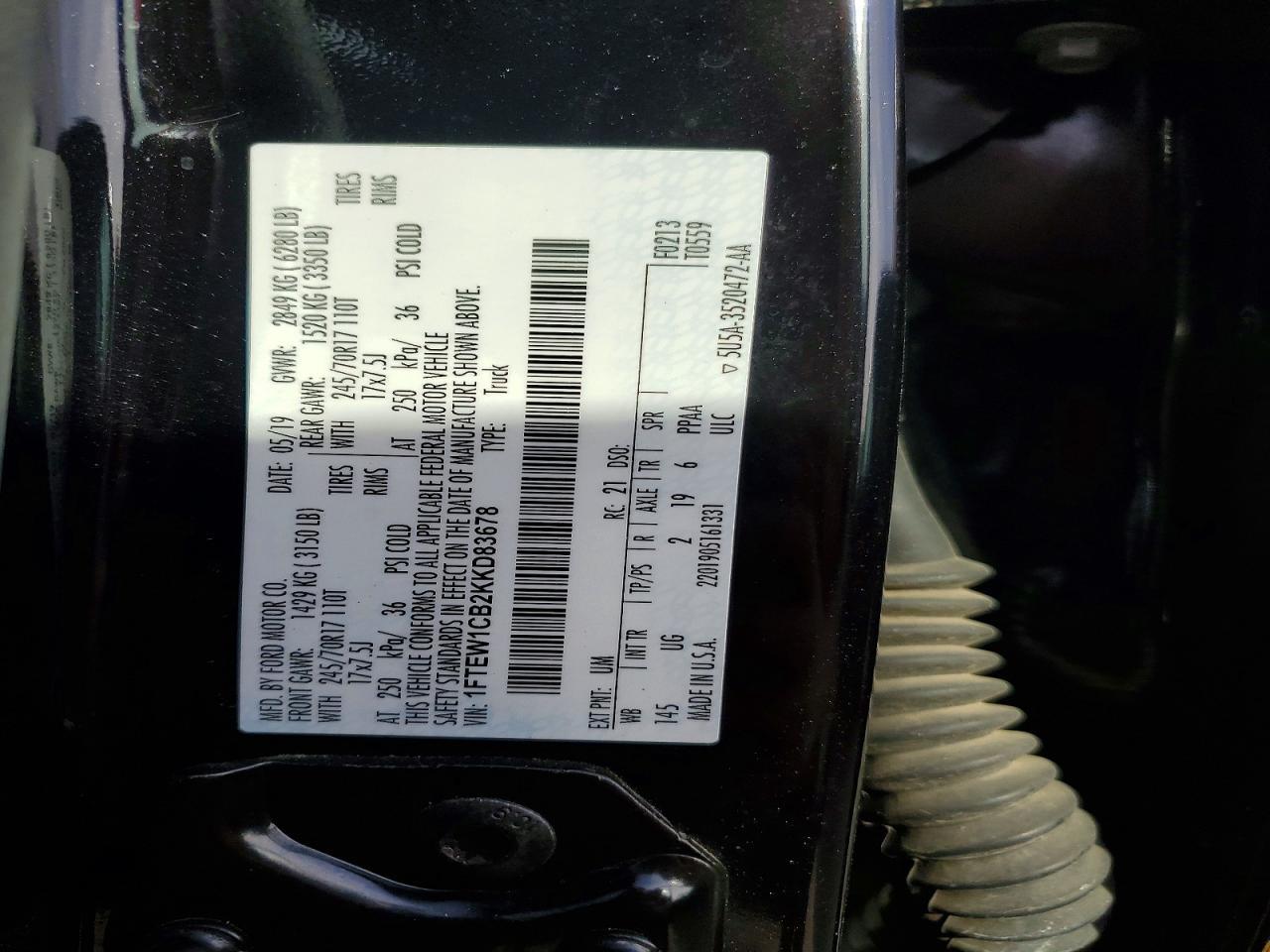 2019 Ford F150 Supercrew