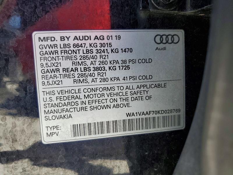 2019 Audi Q7 Prestige