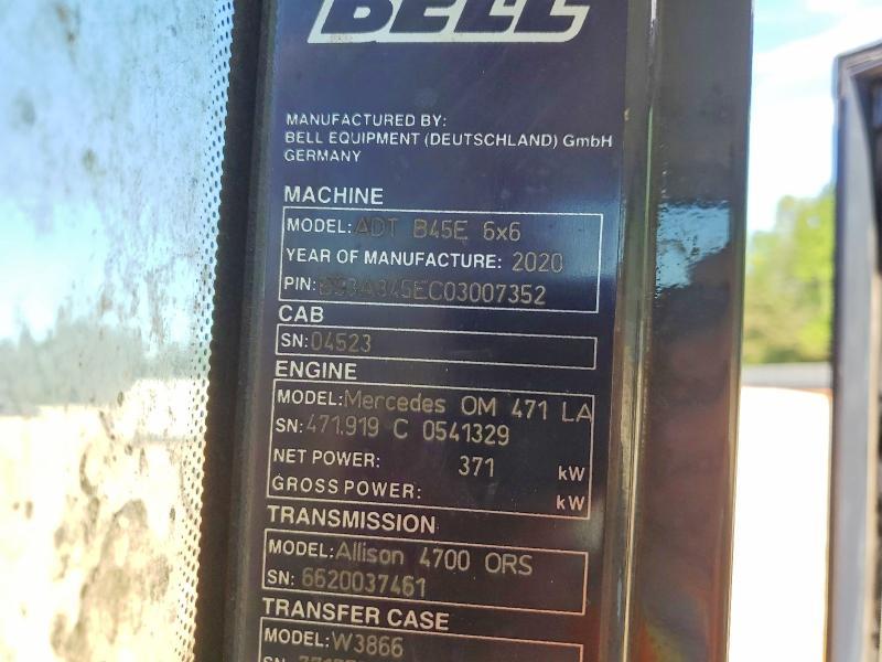 2020 Bell B45E Articulated Haul Truck