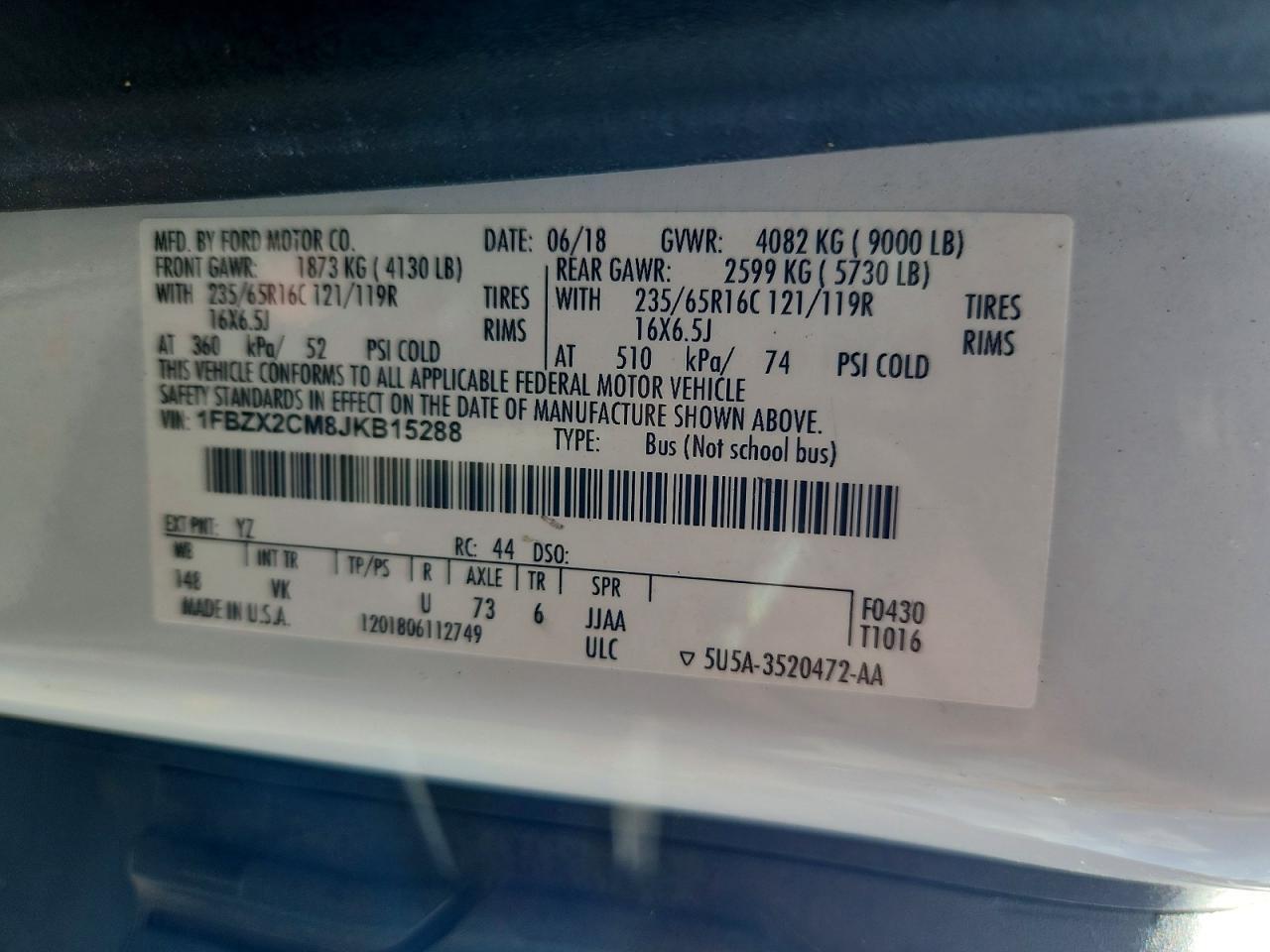 2018 Ford Transit T-350