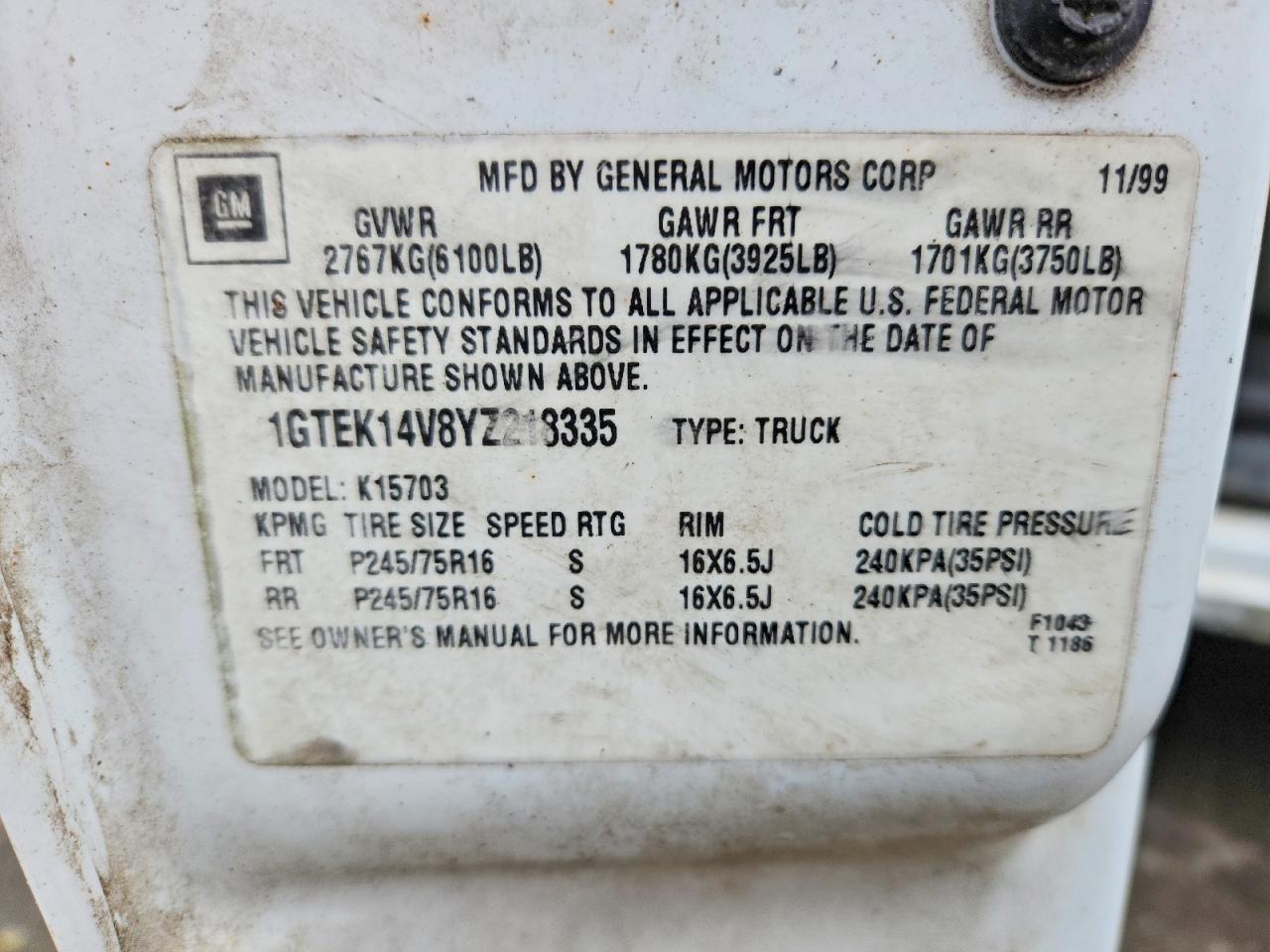 2000 GMC New Sierra K1500