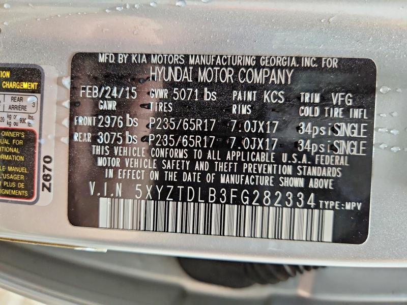 2015 Hyundai Santa fe Sport 2.4l