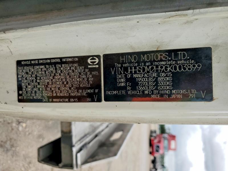 2016 Hino 195