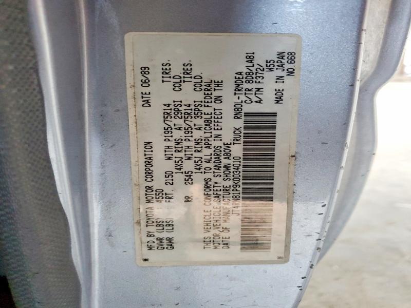 1989 Toyota Pickup Base