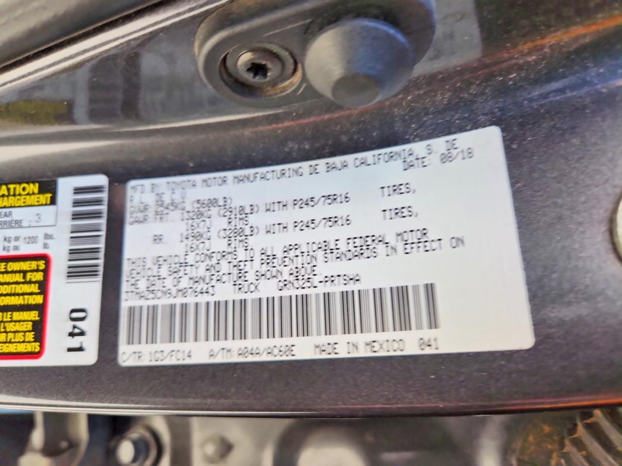 2018 Toyota Tacoma SR5 V6