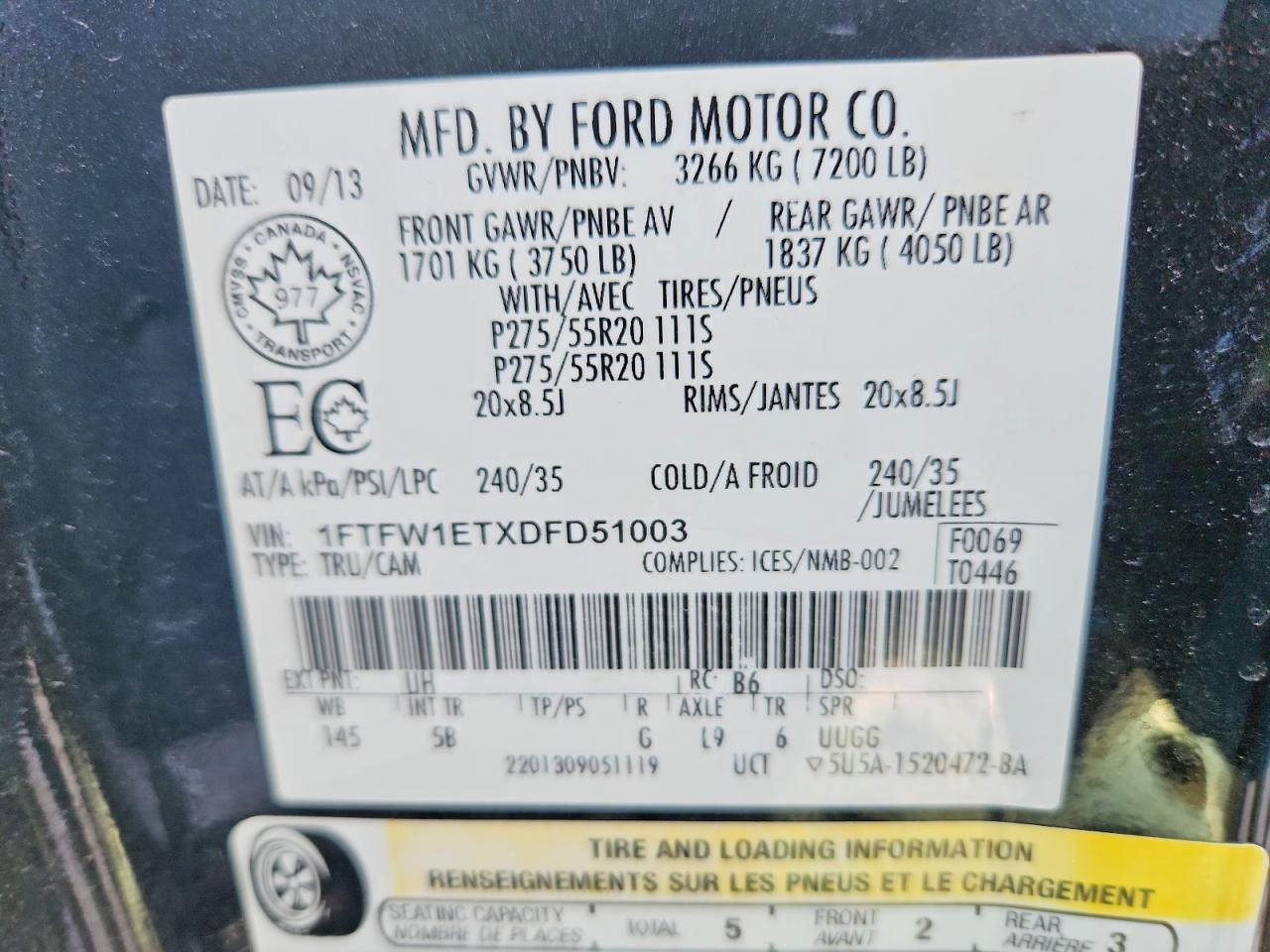 2013 Ford F150 Supercrew