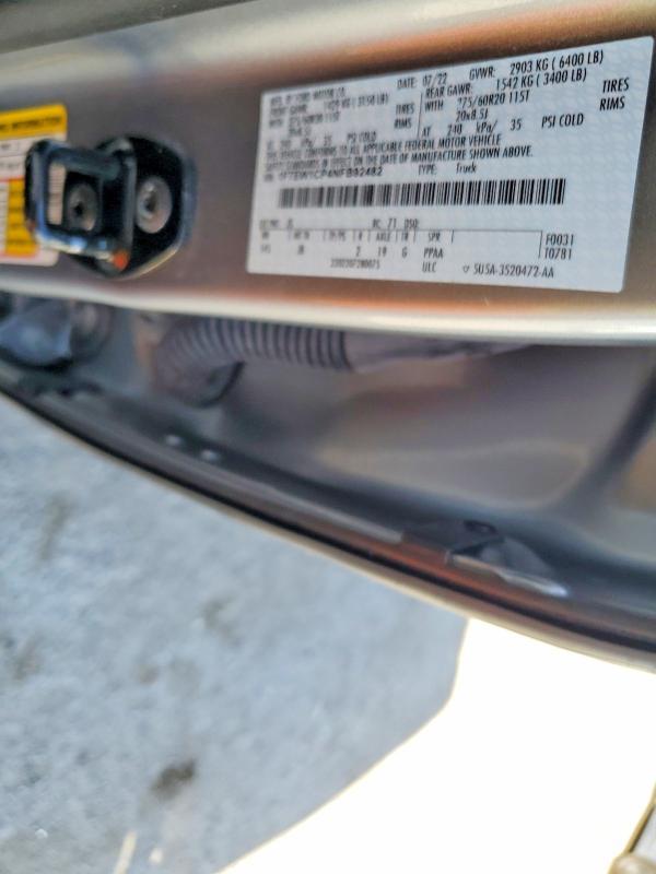 2022 Ford F150 Supercrew