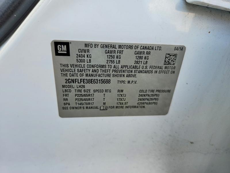 2014 Chev Equinox lt