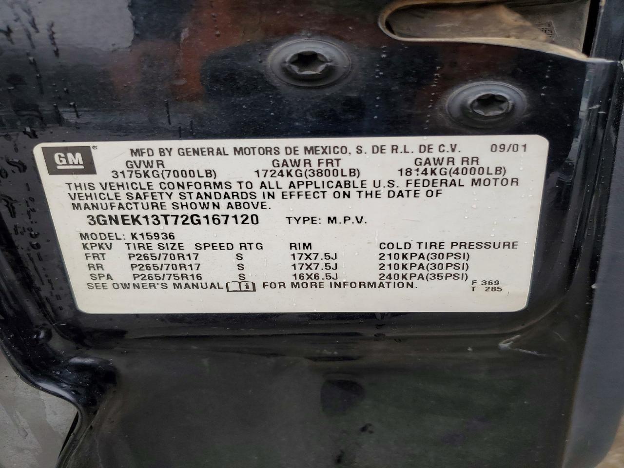 2002 Chevrolet Avalanche K1500