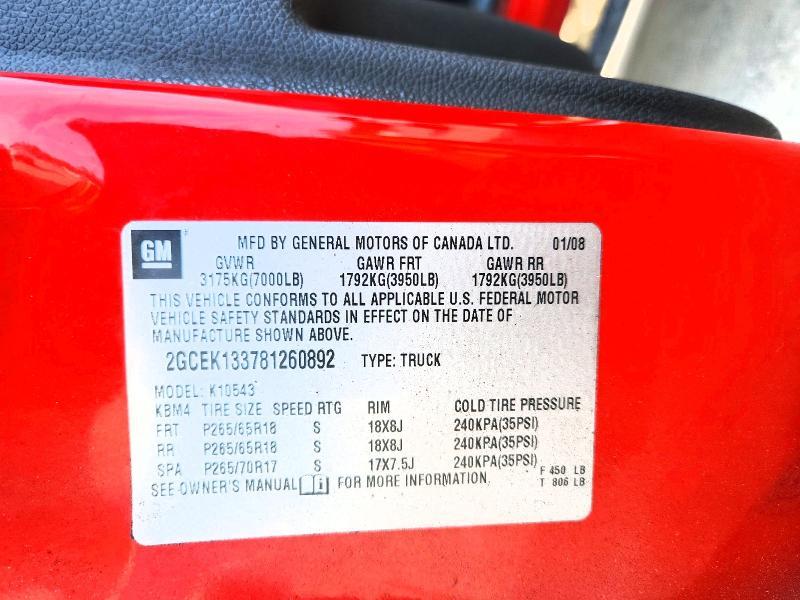 2008 Chevrolet Silverado K1500