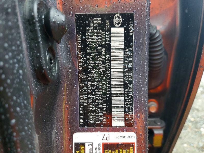 2012 Toyota Camry se