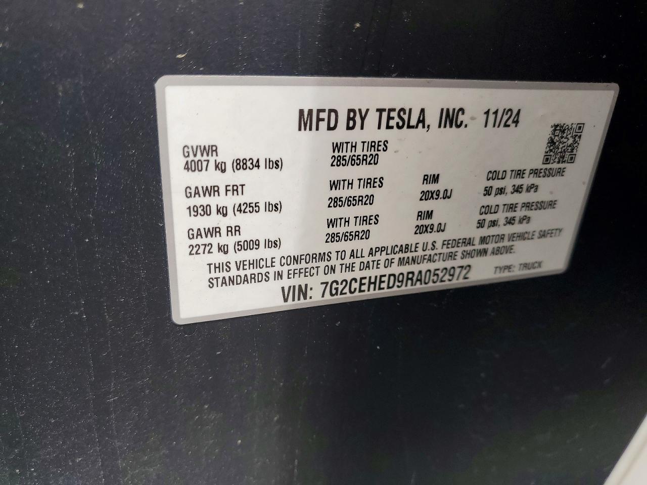 2024 Tesla Cybertruck