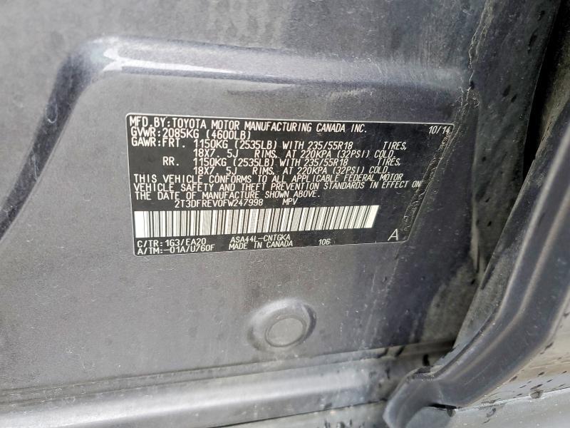 2015 Toyota Rav4 Limited