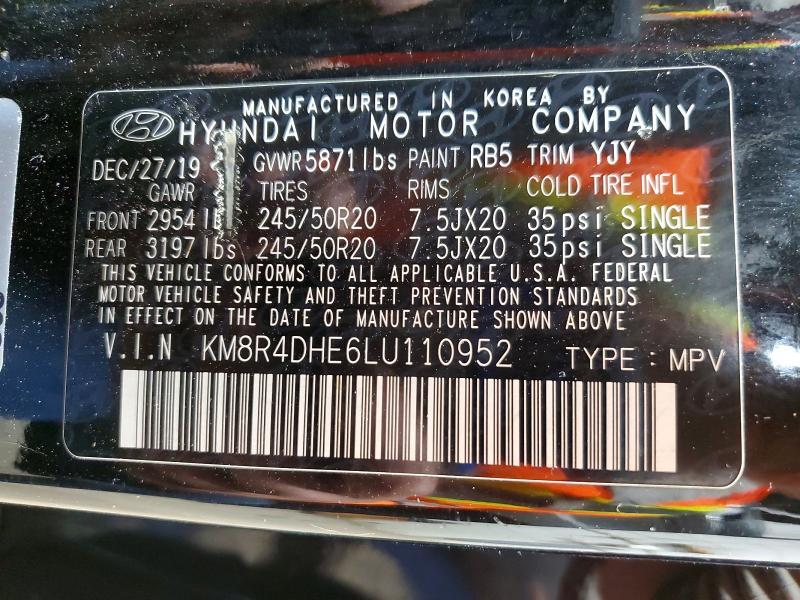 2020 Hyundai Palisade sel