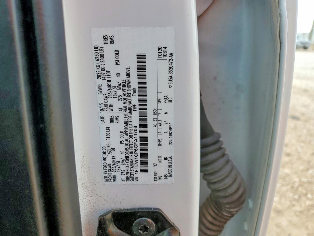 2016 Ford F150 Supercrew