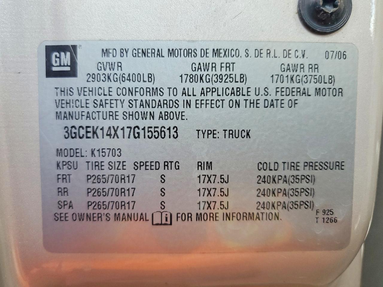 2007 Chevrolet Silverado K1500 Classic