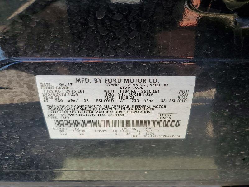 2017 Lincoln Mkx Premiere